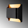 Opviq Bera - 15301 Lámpara de Pared de Metal Negra